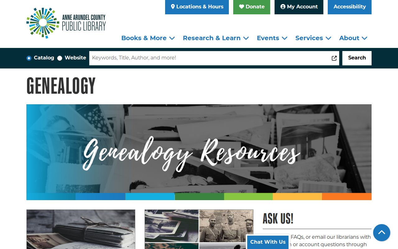 Severn people search Anne Arundel genealogy resources