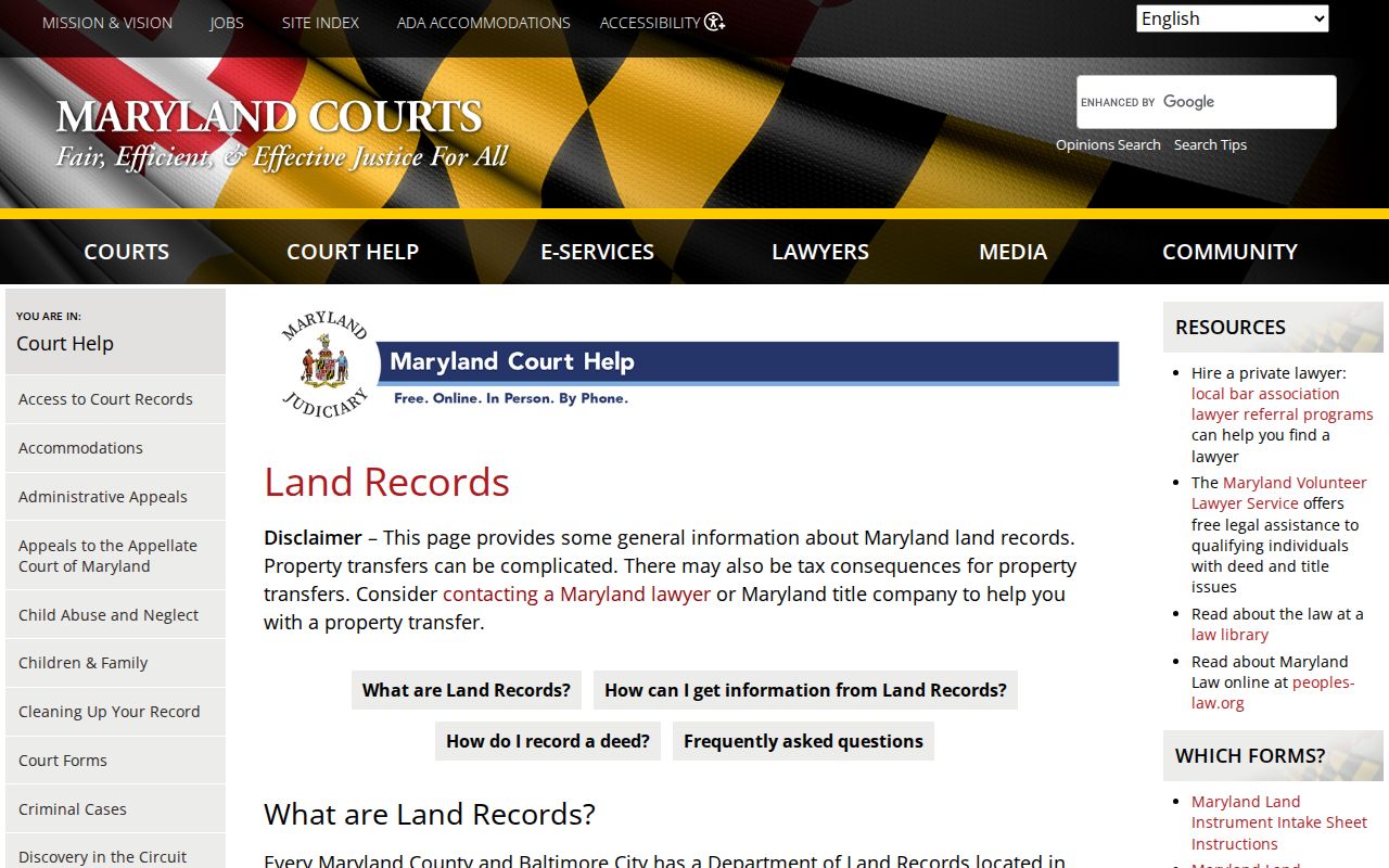 Severn public records land access guide